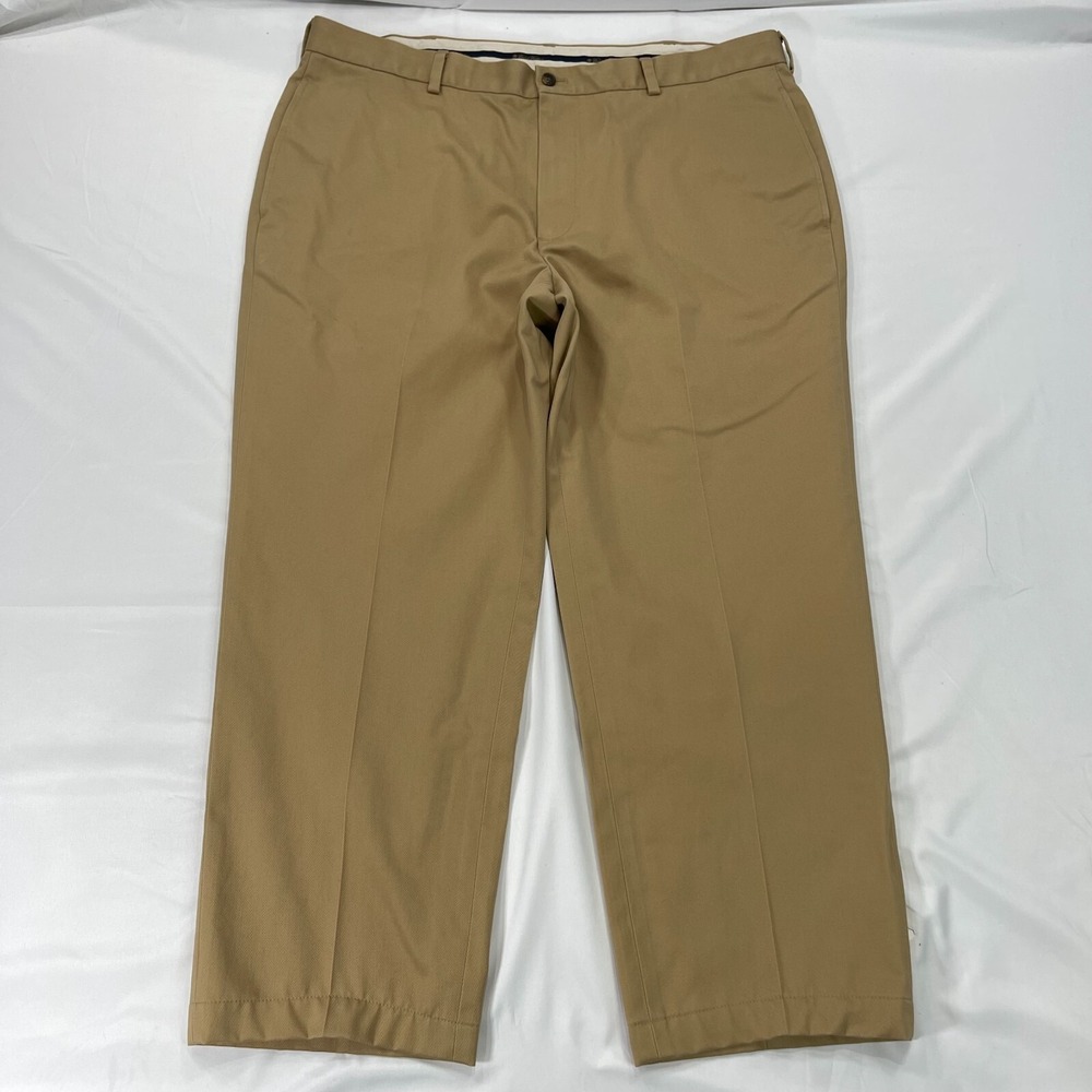 Brooks Brothers Advantage Chino Stretch Clark Fit Mens 40x27 Pant Slacks Brown